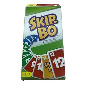 Skip-Bo‎ Card Game For Family Fun And Strategy NEW in Box 2-6 Players Mattel